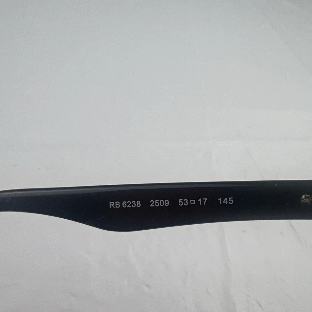 Ray-Ban RB6238 2509 Black Square Eyeglasses Flex Hinge Frame Only 53-17-145